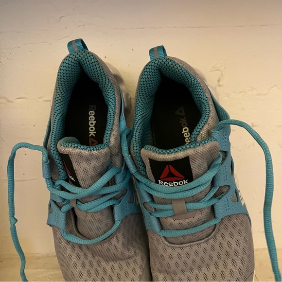 Reebok 6.5 Women's Zigtech Big N Fast Running Shoes Grey/Blue - Picture 6 of 7